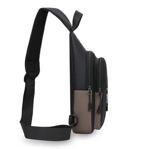 Bolso de Pecho para Hombre, Bandolera Multifuncional, Transpirable, Resistente al Desgaste, Color Sólido, Primavera 2026, Gris, Negro, Azul, Verde - Product Image 1