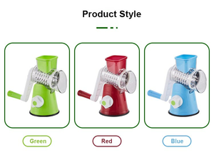 Râpe à fromage et légumes 3 en 1, coupe-légumes, trancheuse, acier inoxydable, râpe à fromage rotative pour pommes de terre - Product Image 6