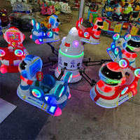 Attraction Offre Spéciale parc d'attractions Manege carnaval jeu mécanique Mini avion enfants abeilles rotatives manèges en avion électrique