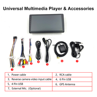 Reproductor Android para Auto Topnavi TS7, Pantalla Táctil de 9 Pulgadas, Reproductor Multimedia GPS Universal de 2 Din para Auto, Android TS7 para Auto