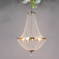Lustres modernes de mariage en métal doré suspendus lustre en cristal pièces maîtresses plafonniers pour salon décoration de hauts plafonds