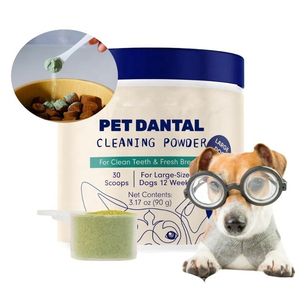 Polvo <span class=keywords><strong>para</strong></span> la Salud de la Piel y el Pelaje de <span class=keywords><strong>Perros</strong></span> <span class=keywords><strong>para</strong></span> Todas las Razas (12 Semanas o Más), Mezcla de Probióticos y Enzimas de Algas, Absorción Rápida, 90g - Product Image 1
