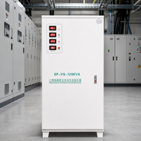 Stabilisateur de tension triphasé à bobine en cuivre pur 120 kVA 380 V, régulateur automatique pour utilisation en charge pleine et continue 24h/24, 7j/7