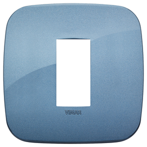 Vimar Blue Wall <b>Switch</b> Plate 9.5 Cm Square Design - Product Image 1