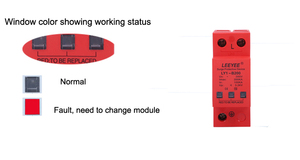 交流SPD 200KA 1P T2电涌抑制器220V交流电涌保护装置B类避雷器装置 - Product Image 4