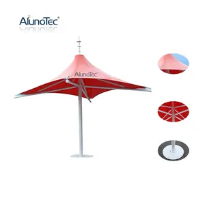 Parapluie de plage personnalisé, vert, blanc, rouge, imperméable, pare-soleil