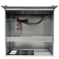 Casing Komputer Industrial Black Macase K443F ATX dengan Radiator, Port USB Depan, Dukungan Water Cooler 360, dan PCIe, Tersedia