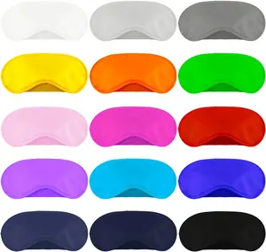 Polyester Augenbinde Augen maske Ohr stöpsel Schatten abdeckung zum Schlafen mit Nasen polster Elastischer Gurt für Reises chlaf, Spiel, Schwarz