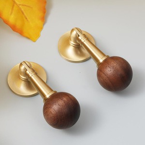 Nordic Vintage Brass Cabinet <strong>Knobs</strong> with Minimalist Luxury Sphere Design for Bedroom Kitchen Wardrobes Dresser <strong>Drawer</strong> - Product Image 2