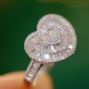 Anillo de Diamantes de Oro Real de 18K Xinfly de 0.95ct con Forma de Corazón, Joyería Fina para Mujer, Regalo de Moda para Compromiso, Boda y Fiesta - Product Image 3