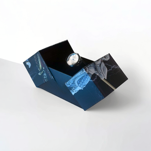 Boîte de collection de montres élégante et durable à double porte Nouveau design Stratification noire mate Style <span class=keywords><strong>d</strong></span>'<span class=keywords><strong>histoire</strong></span> chinoise Éponge portable dure - Product Image 1