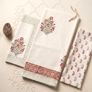 Handblock Printed Percale Bedding Set Cotton <b>Bed</b> <b>Sheet</b> Set Solid Color <b>Floral</b> Pattern Hotel Home Use - Product Image 1