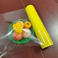 Food Grade PVC Stretch Cling Film Roll 30*1500 Meter untuk membungkus susu kue jeli mie salad bahan baku