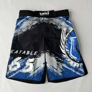 Pantalones cortos de agarre Bjj Fight MMA impresos por sublimación al por mayor personalizados