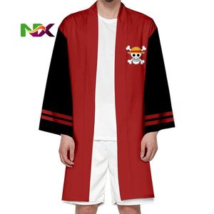 เสื้อคลุมยาวสไตล์ลูฟี่ วานโอะ คันทรี คอสเพลย์การ์ตูนญี่ปุ่น เสื้อคลุมกิโมโน ชุดคอสเพลย์อนิเมะ เสื้อยืดผู้ชาย - Product Image 3