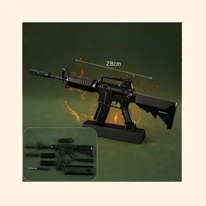 23 새로운 디자인 장난감 염소 총 금속 1:3 권총 무기 Ar18 조립 맞춤형 선물