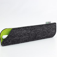 Nouveau mince transportant un étui porte-stylo multifonctionnel personnalisé en feutre pour stylo de protection crayon plume