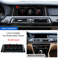 Écran tactile de 10,25 pouces avec système Linux, CarPlay sans fil, Android Auto, support de tableau de bord, navigation automobile, vidéo, musique, BMW Série 7