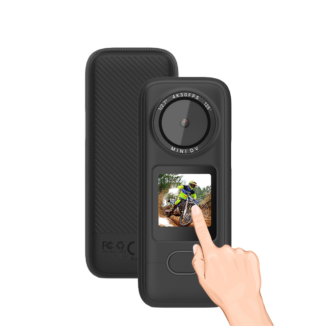 Tokdance Mini Sports Camera 4K HD Night Vision Waterproof VLOG Thumb Action Camera Touch Screen