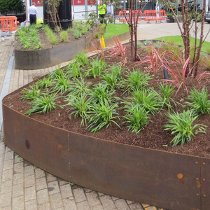 Borde de Césped para Jardín, Acero Corten, Acero Inoxidable, Borde Metálico para Paisajismo - Product Image 4