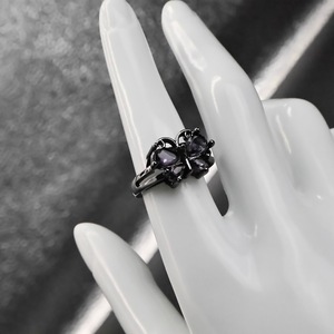 Anillo de amatista con forma de mariposa, engaste de plata, joyería de moda para mujer, regalo - Product Image 3