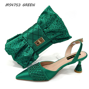 Conjunto de Sandalias y Bolsos de Moda al por Mayor, Última Moda, Sandalias y Bolsos de Lujo Color <span class=keywords><strong>Fucsia</strong></span>, Conjunto de Bolso y Sandalias a Juego - Product Image 5