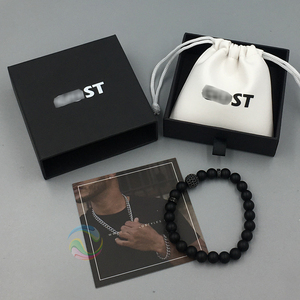 High Quality Black Custom LOGO Jewelry Gift <b>Paper</b> Sliding Drawer Cardboard Box - Product Image 4