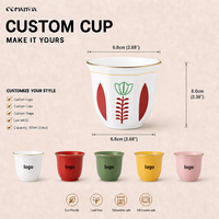 Vente en gros de tasses à café et à thé en céramique de porcelaine à motif de tulipe en relief, fabriquées à la main au Moyen-Orient, pour espresso arabe