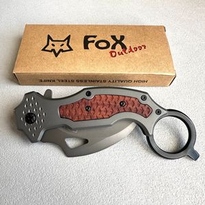 มีดพับคารัมบิตสแตนเลสสตีลฝังลายไม้สำหรับใช้ในบ้านทุกวัน - Product Image 2