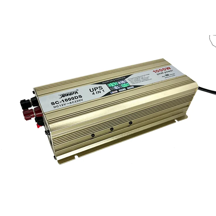 Yongfa 1kw 12v dc כדי 230v inverter 1000w כוח inverter שונה גל סינוס גל inverter עם פונקצית מטען