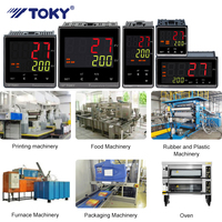Controlador de Temperatura Industrial TOKY AI208 Inteligente con Pantalla LED Digital, Control PID y Salida de Relé SSR
