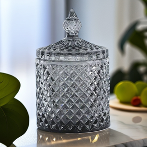 Rose Gold Hurricane Glass Nến Lọ 10Oz Nắp Màn Hình Lụa In Ấn Bán Buôn Sang Trọng Trang Trí Nội Thất Số Lượng Lớn Nến Container - Product Image 5