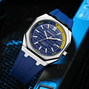 AOCASDIY, relojes deportivos de moda para hombre, cronógrafo, correa de silicona, relojes de marca superior de lujo, calendario luminoso resistente al agua, reloj para hombre - Product Image 3