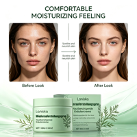Crème Apaisante Revitalisante aux Herbes 100g Formule Végétale pour Soin Hydratant Quotidien du Visage OEM Marque Privée Personnalisée