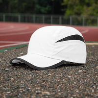 Gorra Deportiva de 5 Paneles con Logotipo Personalizado al por Mayor, de Secado Rápido, Transpirable, de Poliéster, para Correr y Entrenar, para Marcas, al por Mayor