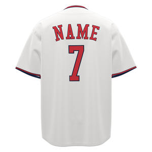 HEALY Maillot de baseball rétro américain pour homme, couleur contrastée, maille respirante, séchage rapide, col rond, manches courtes, vêtement de rue - Product Image 3