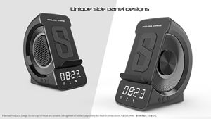 Meilleures ventes Haut-parleur chargeur sans fil 4 en 1 <span class=keywords><strong>de</strong></span> qualité sonore HiFi 10W avec réveil et support <span class=keywords><strong>de</strong></span> téléphone pour téléphone portable - Product Image 5