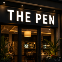 Letreros 3D LED para Direcciones, Placas con Número de Casa, Letras de Canal de Aluminio para Interiores/Exteriores, Color Dorado, IP65 Impermeable, Decoración de Pared