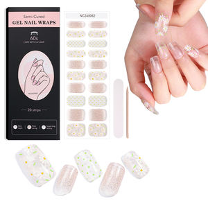 Adesivi per Unghie in Gel UV Semi-Permanenti Non Tossici, Design Nuovo e di Alta Qualità, Prezzo di Fabbrica, Fragola Rosa, Stile Francese Personalizzato - Product Image 3