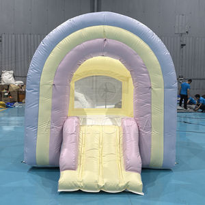 Casa gonfiabile di rimbalzo della casa di rimbalzo gonfiabile della casa di rimbalzo gonfiabile del castello tradizionale della capanna dello zucchero per i bambini - Product Image 2