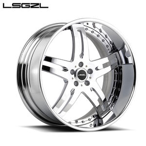 Jante de voiture personnalisée 17 18 19 20 21 22 28 pouces 17 pouces 5x120mm jantes en alliage étape lèvre T6061 jantes de voiture en alliage d'aluminium pour voiture de luxe - Product Image 1