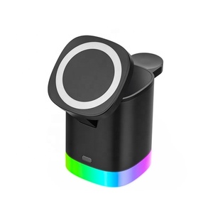Nuevo Cargador Magnético Portátil <span class=keywords><strong>3</strong></span> en 1 con Luz Nocturna LED de 15W y Base de Carga Inalámbrica para iPhone 13 y <span class=keywords><strong>AirPods</strong></span> (2026) - Product Image 2