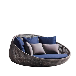 Lit de Jardin Moderne de Luxe Personnalisé de Haute Qualité pour Piscine Extérieure, en Aluminium Durable et Imperméable, pour Patio et Cabane de Plage - Product Image 6