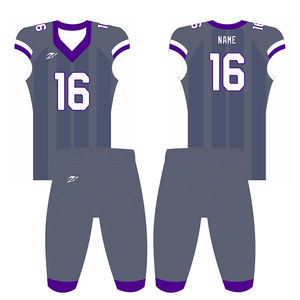 Logo tim kustom cetak bordir kaus sepak bola Amerika Retro seragam sepak bola dewasa set lengkap sublimasi seragam sepak bola Amerika - Product Image 5