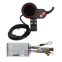 Controlador de Motor para Bicicleta Eléctrica ULIP 36V 48V 60V 25A con Pantalla en el Manillar, Controlador de Motor sin Escobillas de 500W