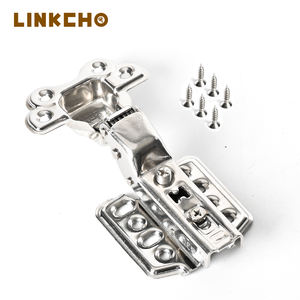 लिंक 304 स्टेनलेस स्टील हिंज 3.0 मोटी 12 छेद हाइड्रोलिक बफर नरम बंद बंद कर मौन अलमारी कैबिनेट दरवाजा तह हिंज - Product Image 1