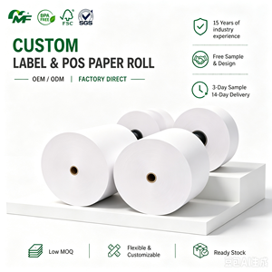 ผู้จัดจำหน่ายกระดาษเทอร์มอลแบบม้วนจัมโบ้ วัตถุดิบกระดาษเทอร์มอล ขนาด 790/795/870 มม. - Product Image 1