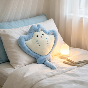 Juguete <span class=keywords><strong>de</strong></span> Peluche <span class=keywords><strong>de</strong></span> <span class=keywords><strong>Manta</strong></span> Raya Azul Claro con Ojos <span class=keywords><strong>de</strong></span> Plástico <span class=keywords><strong>de</strong></span> Seguridad para la Educación Temprana <span class=keywords><strong>de</strong></span> los Niños, en Oferta - Product Image 2