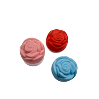 Bouteille vide bleu rose rouge avec bouchons à fleurs pour contenants cosmétiques Ps Pot en plastique