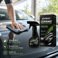 AUTOGO Spray de Revestimiento Cerámico 120ml Fórmula Líquida Nano SiO2 Hidrofóbico Brillo Rápido Protección de Pintura Detallado Automotriz CN
